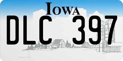 IA license plate DLC397