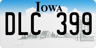 IA license plate DLC399