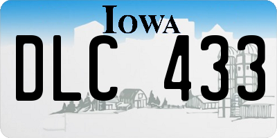 IA license plate DLC433