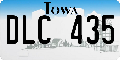 IA license plate DLC435