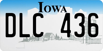 IA license plate DLC436