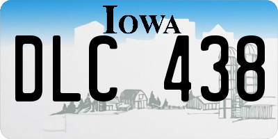 IA license plate DLC438