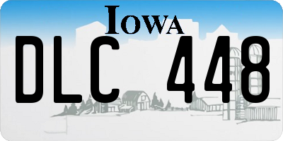 IA license plate DLC448