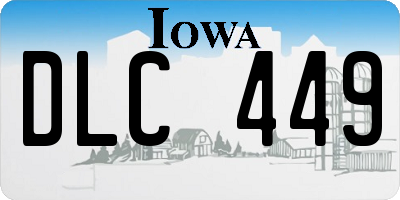 IA license plate DLC449