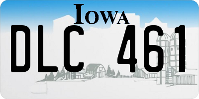 IA license plate DLC461