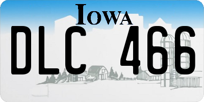 IA license plate DLC466
