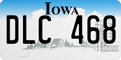 IA license plate DLC468