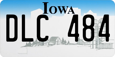 IA license plate DLC484