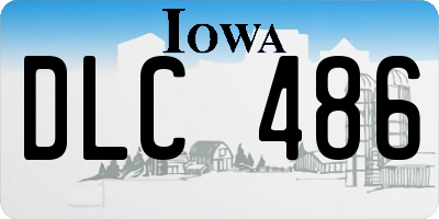 IA license plate DLC486