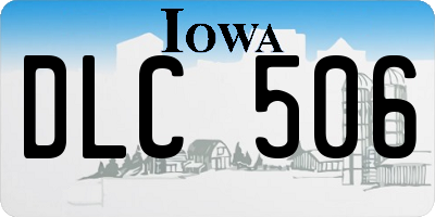IA license plate DLC506
