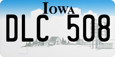 IA license plate DLC508
