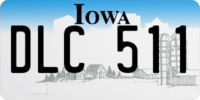 IA license plate DLC511