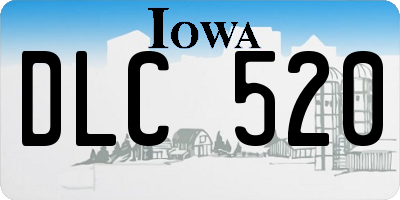 IA license plate DLC520