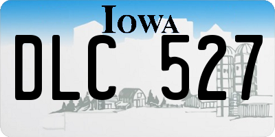 IA license plate DLC527
