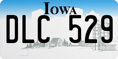 IA license plate DLC529