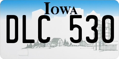 IA license plate DLC530