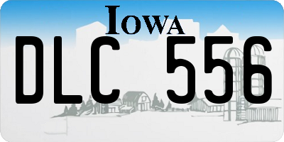 IA license plate DLC556