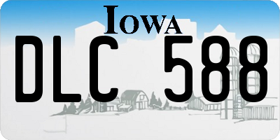 IA license plate DLC588