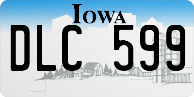 IA license plate DLC599