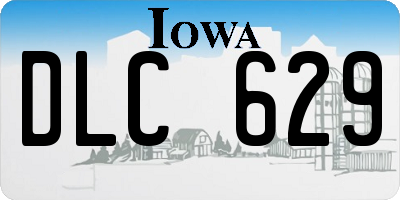 IA license plate DLC629