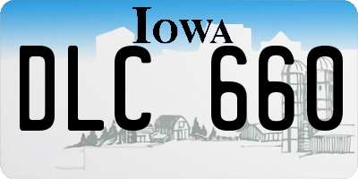 IA license plate DLC660