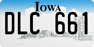 IA license plate DLC661