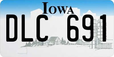 IA license plate DLC691