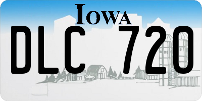IA license plate DLC720