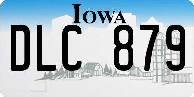IA license plate DLC879