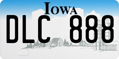 IA license plate DLC888
