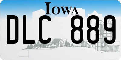 IA license plate DLC889