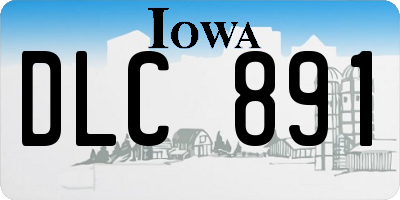IA license plate DLC891