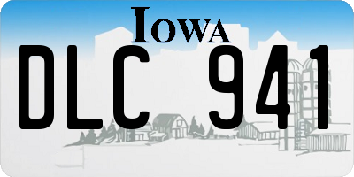 IA license plate DLC941