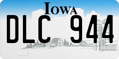 IA license plate DLC944