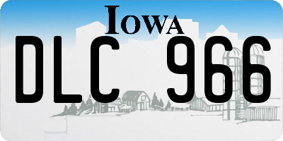 IA license plate DLC966