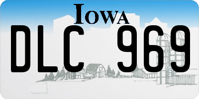 IA license plate DLC969