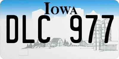 IA license plate DLC977