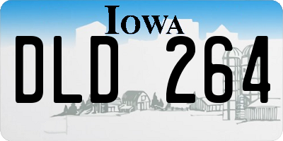 IA license plate DLD264