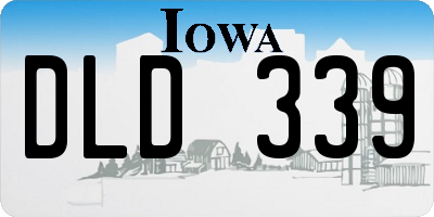 IA license plate DLD339