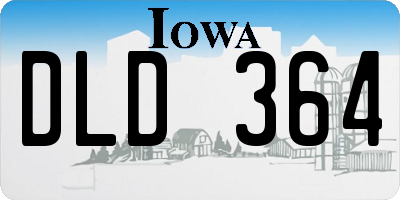IA license plate DLD364