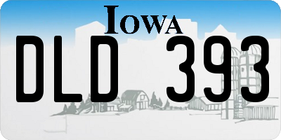 IA license plate DLD393