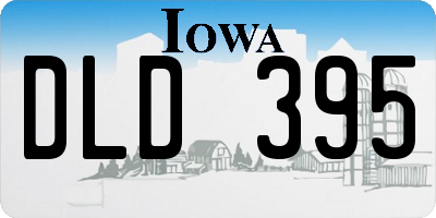 IA license plate DLD395