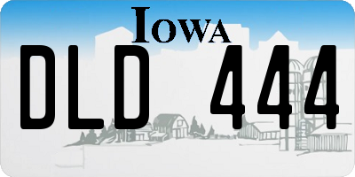 IA license plate DLD444