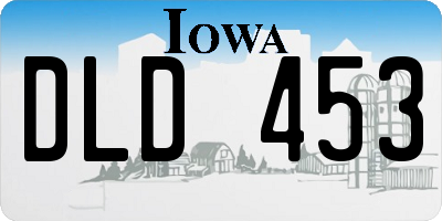 IA license plate DLD453