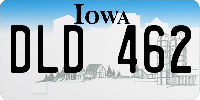 IA license plate DLD462