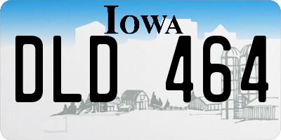 IA license plate DLD464
