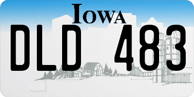IA license plate DLD483