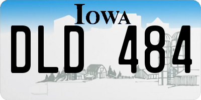IA license plate DLD484