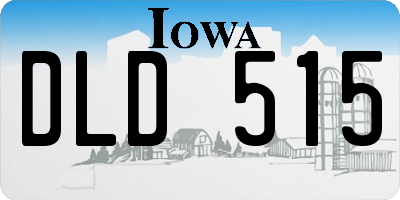 IA license plate DLD515