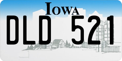 IA license plate DLD521